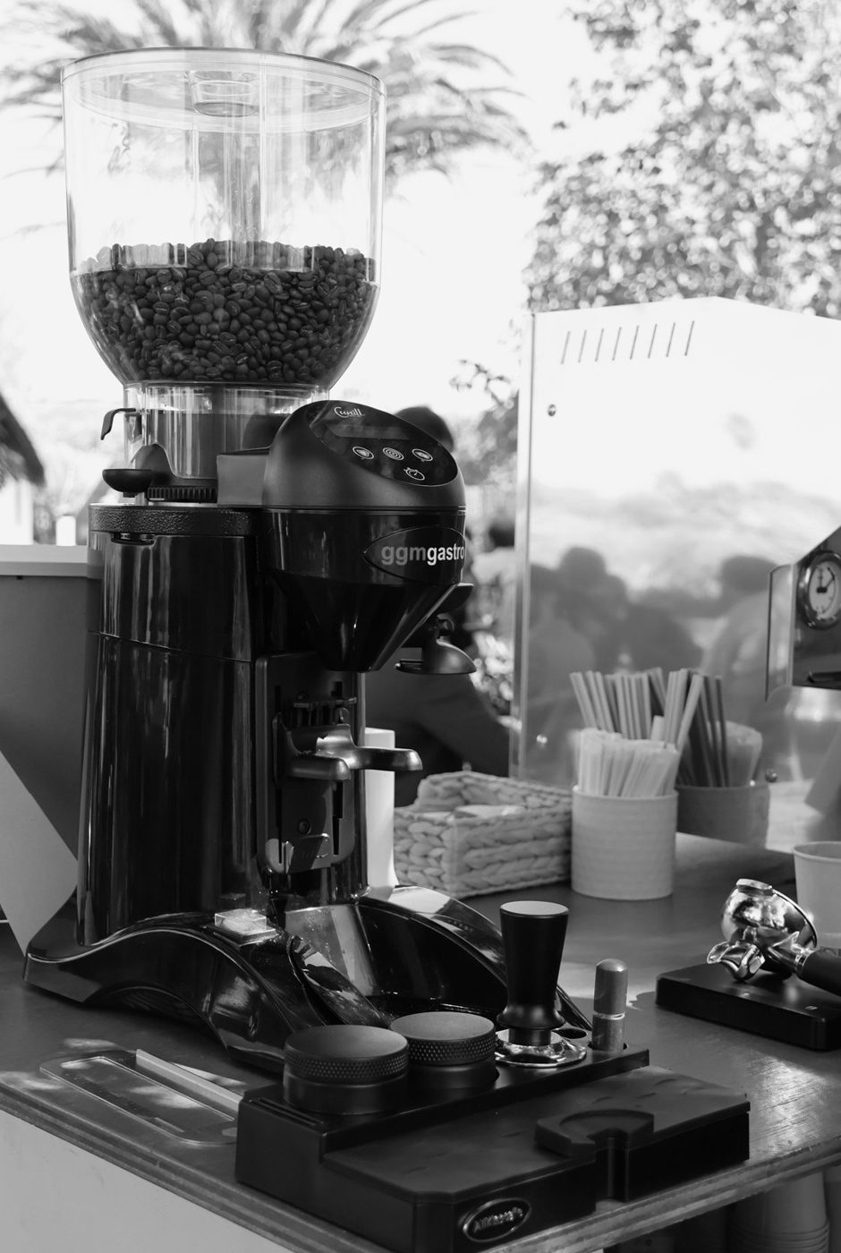 Molino de café de la barra